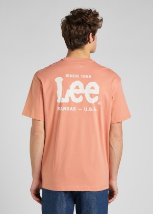 Lee® Logo Loose Tee - Rust