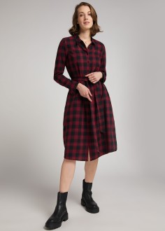 Mustang® Plaid dress with tie belt - Check X (1011916-12198) 