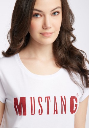 Mustang® Logo Tee - General White