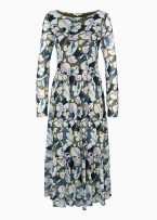 Tom Tailor® Patterned midi dress - Olive Colorful Floral Design