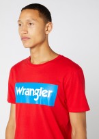 Wrangler® Shortsleve Logo Tee - Formula Red