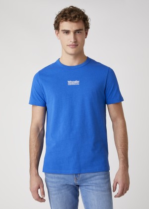 Wrangler® Short Sleeve Seas Logo Tee - Wrangler Blue