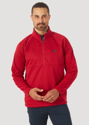 Wrangler® ATG 1/2 Zip Sweatshirt - Haute Red