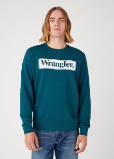 Wrangler® Seasonal Crew - Deep Teal Green (W6F3I3G03) 