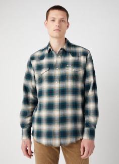 Wrangler® Western Shirt - Dark Matcha (W556B3G61) 