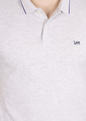 Lee® Pique Polo - Sharp Grey Mele