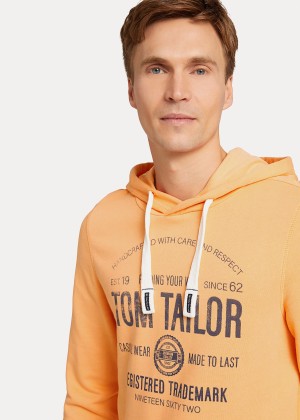 Tom Tailor® Hoodie - Cadmium Bright Orange