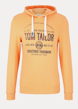 Tom Tailor® Hoodie - Cadmium Bright Orange