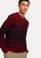 Denim Tom Tailor® Sweater - Burgundy Navy Block Structure