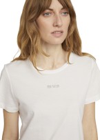 Tom Tailor® Tshirt C-neck Logo - Whisper White